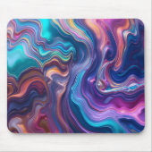 虹色バブル表面 マウスパッド (正面)