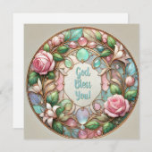 虹色バラと小石の恵み シーズンカード (正面/裏面)