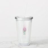虹色バーガンディーレッドローズ アクリルタンブラー (裏面)