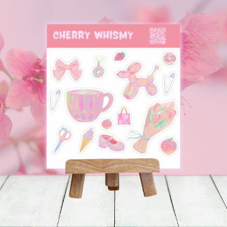 虹色パステルステッカーデザインExvasanza シール