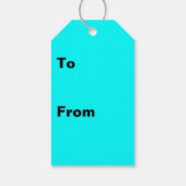 虹色パッチワーク幾何反復パターン ギフトタグ (裏面)