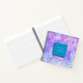虹色パパーソナライズされたステルパーム ノートブック (内部)