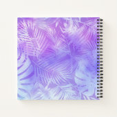 虹色パパーソナライズされたステルパーム ノートブック (裏面)