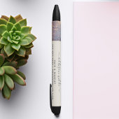 虹色パープル金ゴールドグラムグリッターモダンサロン 黒ボールペン