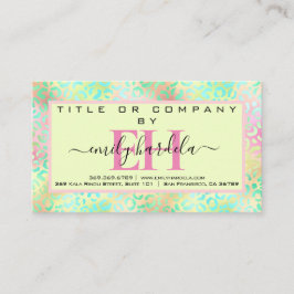 虹色ヒョウプロフェッショナル 名刺