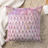 虹色ピンクグリッターマーメイドフィッはかりで測ク クッション (ブランケット)