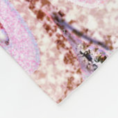 虹色ピンクグリッターマーメイドフィッはかりで測ク フリースブランケット (角)