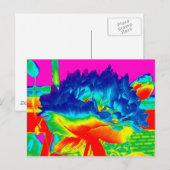 虹色ファンキーの数々の花壇 ポストカード (正面/裏面)