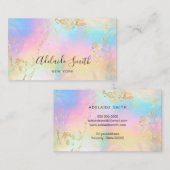 虹色フェイクのグリッターフェイク詳細 名刺 (正面/裏面)