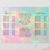 虹色フェイクの繊細なオパール (裏面)