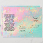 虹色フェイクの繊細なオパール (正面/裏面)