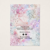 虹色フェイクカラーイヤリング表示カード (裏面)