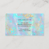 虹色フェイクグリッターのフェイク詳細 名刺 (裏面)