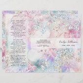 虹色フェイクグリッターパンフレット (正面/裏面)