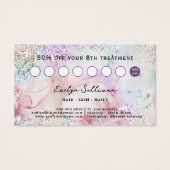 虹色フェイクグリッターロイヤリティカード (裏面)