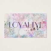 虹色フェイクグリッターロイヤリティカード (正面)