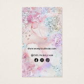 虹色フェイクグリッター水カラーパッケージインサート (裏面)