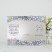 虹色フェイクグリッター箔パンフレット (スタンド正面)