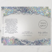 虹色フェイクグリッター箔パンフレット (正面/裏面)