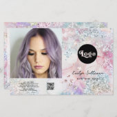 虹色フェイクグリッター2折パンフレット (正面/裏面)