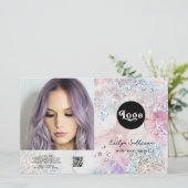 虹色フェイクグリッター2折パンフレット (スタンド正面)