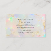 虹色フェイクデザインロイヤリティカード 名刺 (裏面)