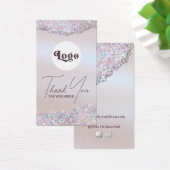 虹色フェイクピンクグリッター箔パッケージインサート (デスク)