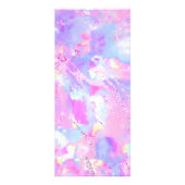 虹色フェイクピンク紫色オパール ラックカード (裏面)