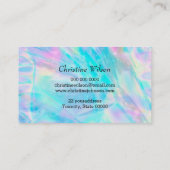 虹色フェイク効果ヘアスタイリスト 名刺 (裏面)