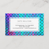 虹色フェイク効果マーメイドスケール 名刺 (裏面)