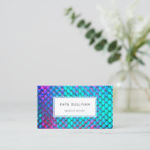 虹色フェイク効果マーメイドスケール 名刺 (スタンド正面)