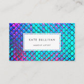 虹色フェイク効果マーメイドスケール 名刺 (正面)