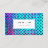 虹色フェイク効果マーメイドスケール 名刺 (正面)