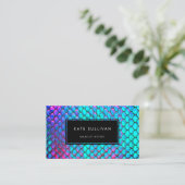 虹色フェイク効果マーメイドデザイン 名刺 (スタンド正面)