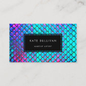 虹色フェイク効果マーメイドデザイン 名刺 (正面)