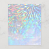 虹色フェイク効果美しいサロン チラシ (裏面)