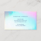 虹色フェイク効果dahliaロゴエステティシャン 名刺 (裏面)