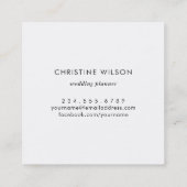 虹色フェイク大理石フェイクグリッター詳細 スクエア名刺 (裏面)