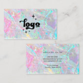 虹色フェイク水晶名刺 名刺 (正面/裏面)