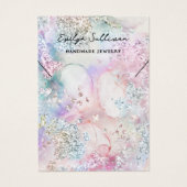 虹色フェイク水色ネックレス表示カード (正面)