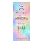 虹色フェイク流体大理石価格表 ラックカード (正面)