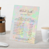 虹色フェイク白opal価格表 台座サイン (インサイチュ)