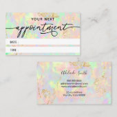 虹色フェイク眼質組織アポイントメントカード 名刺 (正面/裏面)