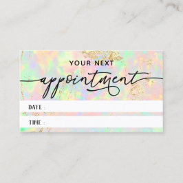 虹色フェイク眼質組織アポイントメントカード 名刺