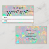 虹色フェイク眼質組織アポイントメントカード 名刺 (正面/裏面)