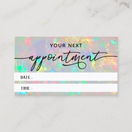 虹色フェイク眼質組織アポイントメントカード 名刺