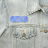 虹色フェイク箔の名エレガント前タグ 名札 (インサイチュ)