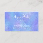 虹色フェイク箔エレガント – ロゴ名刺 名刺 (裏面)