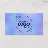 虹色フェイク箔エレガント – ロゴ名刺 名刺 (正面)