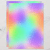 虹色フェイク箔スクラップブック紙No. 21 (正面/裏面)